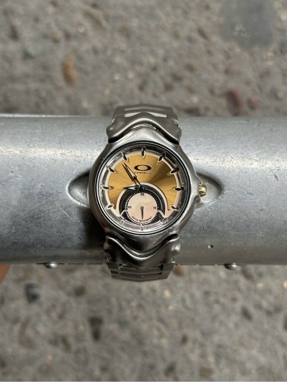 Oakley Two-Tone Gold Dial Jury Watch